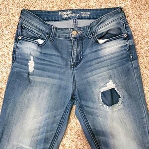 Hippie Laundry Mid-Rise Skinny, Size 28, Blue Jeans